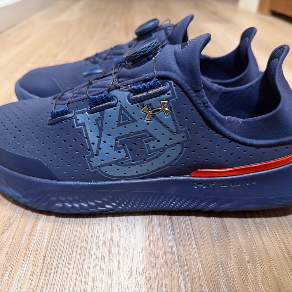 Under Armour SlipSpeed BOA Auburn Tigers PE Shoes 11W New Without Box